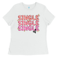 White single single single af Ladies Tee - MaliasSmallBusiness