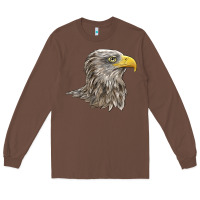 Chestnut American White Sea Eagle Head Long Sleeve Tee - LillyAllenDesigns