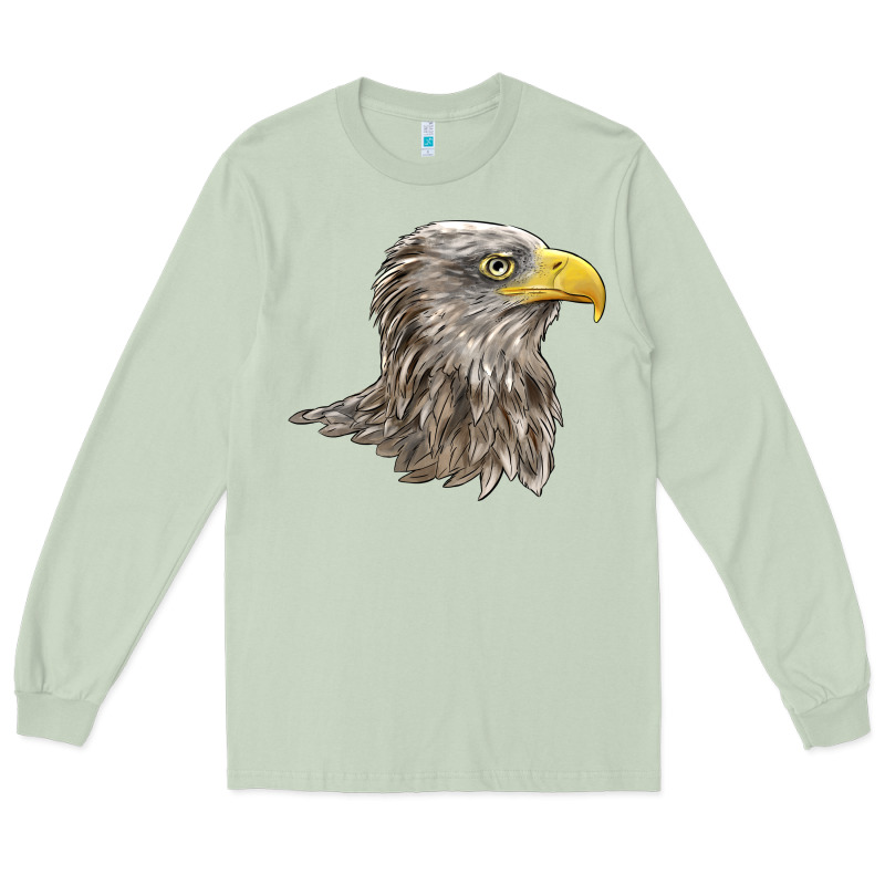 American White Sea Eagle Head Long Sleeve Tee by LillyAllenDesigns | Teevron