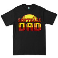 Black softball dad Premium Tee - Zillion Design Studio
