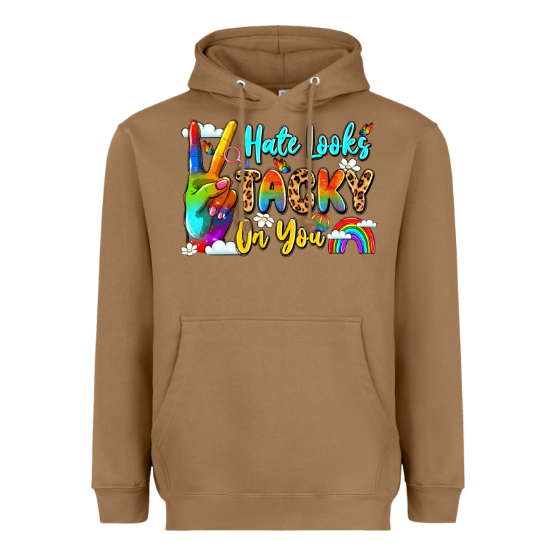 Hate Looks Tacky On You Heavyweight Hoodie by LillyAllenDesigns | Teevron