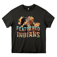 Asphalt feathered indians Heavy Core Tee - texasbilliewilder