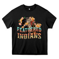 Black feathered indians Heavy Core Tee - texasbilliewilder