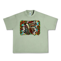 Oil Green christmas indian headdress Urban Heavy Tee - JahusDesignShop
