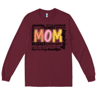 Burgundy mom Long Sleeve Tee - JahusDesignShop