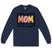 Navy mom Long Sleeve Tee - JahusDesignShop