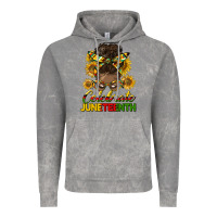 Cloud Rock celebrate juneteenth black woman bun Vintage Hoodie - HRA Design Shop