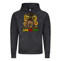 Vintage Black celebrate juneteenth black woman bun Vintage Hoodie - HRA Design Shop