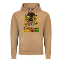 Vintage Camel celebrate juneteenth black woman bun Vintage Hoodie - HRA Design Shop