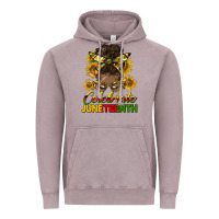 Vintage Zinc celebrate juneteenth black woman bun Vintage Hoodie - HRA Design Shop