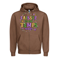 Chestnut laissez les bon temps rouler Zipper Hoodie - MaliasSmallBusiness