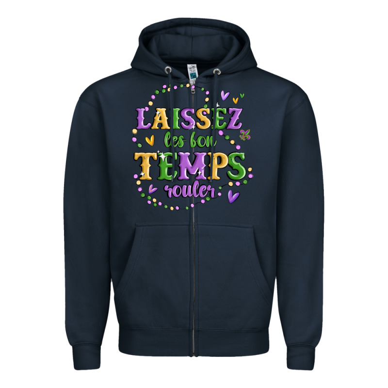 Laissez Les Bon Temps Rouler Zipper Hoodie by MaliasSmallBusiness | Teevron