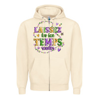 Sandshell laissez les bon temps rouler Zipper Hoodie - MaliasSmallBusiness