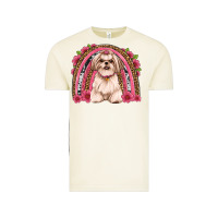 Vintage Arctic shih tzu floral rainbow Vintage Tee - JahusDesignShop