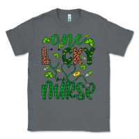 Charcoal Heather Leopard Glitter One Lucky Nurse Classic Tee - Artiststas