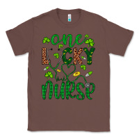 Chestnut Leopard Glitter One Lucky Nurse Classic Tee - Artiststas