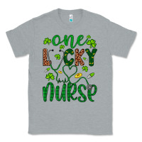 Heather Grey Leopard Glitter One Lucky Nurse Classic Tee - Artiststas