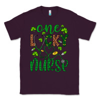 Plum Leopard Glitter One Lucky Nurse Classic Tee - Artiststas