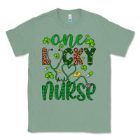 Sage Leopard Glitter One Lucky Nurse Classic Tee - Artiststas