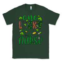 Sports Green Leopard Glitter One Lucky Nurse Classic Tee - Artiststas