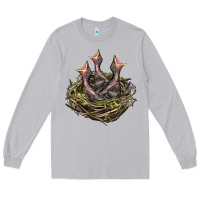Moon Dust Bird Nest With Baby Birds Long Sleeve Tee - LillyAllenDesigns
