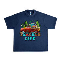 Navy teacher life western truck and books Urban Heavy Tee - AdoDesignShop