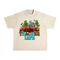 Sandshell teacher life western truck and books Urban Heavy Tee - AdoDesignShop