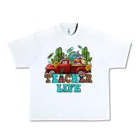 White teacher life western truck and books Urban Heavy Tee - AdoDesignShop