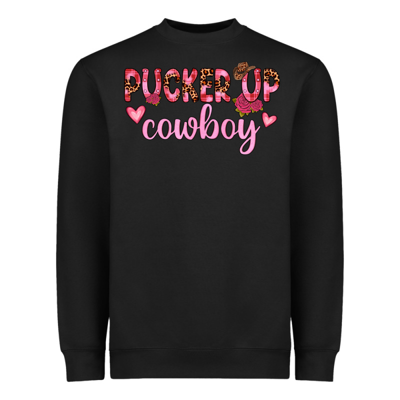 Pucker Up Cowboy Heavyweight Sweatshirt by JahusDesignShop | Teevron