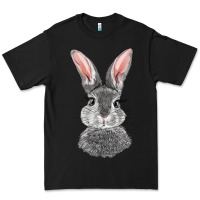 Black Bunny Face Premium Tee - RanaPortraitStore