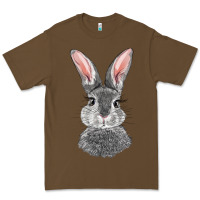 Cacao Bunny Face Premium Tee - RanaPortraitStore