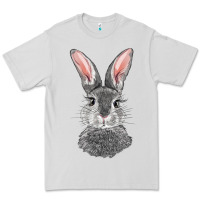 Dove Grey Bunny Face Premium Tee - RanaPortraitStore