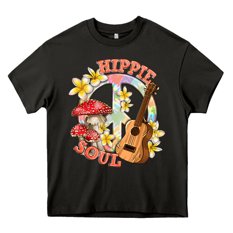 Hippie Soul With Peace Heavy Core Tee by texasbilliewilder | Teevron
