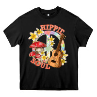 Black hippie soul with peace Heavy Core Tee - texasbilliewilder