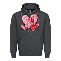 Smoke valentines hearts Zipper Hoodie - MaliasSmallBusiness