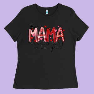This Mama Wears Her Heart On Her Gleeve Ladies Tee Designed By Maliassmallbusiness