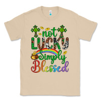 Mushroom Western St. Patrick's Day Cross Not Lucky Simply Blessed Classic Tee - Artiststas