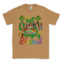 Toasted Coconut Western St. Patrick's Day Cross Not Lucky Simply Blessed Classic Tee - Artiststas