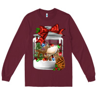 Burgundy Christmas cookie jar Long Sleeve Tee - Jasminsmagicworld