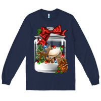 Navy Christmas cookie jar Long Sleeve Tee - Jasminsmagicworld