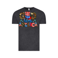 Vintage Black god bless america Vintage Tee - AdoDesignShop