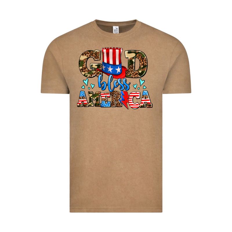 God Bless America Vintage Tee by AdoDesignShop | Teevron
