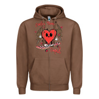 Chestnut cooler than cupid Zipper Hoodie - MaliasSmallBusiness