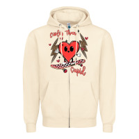 Sandshell cooler than cupid Zipper Hoodie - MaliasSmallBusiness