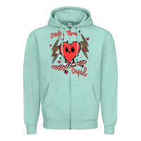 Seafoam cooler than cupid Zipper Hoodie - MaliasSmallBusiness
