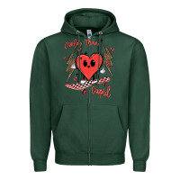 Sports Green cooler than cupid Zipper Hoodie - MaliasSmallBusiness
