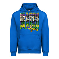 Cobalt cowhide mardi gras Urban Hoodie - CowGirlArtShop