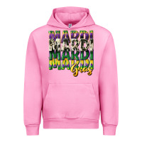 Fuchsia Pink cowhide mardi gras Urban Hoodie - CowGirlArtShop