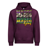 Mauve Wine cowhide mardi gras Urban Hoodie - CowGirlArtShop