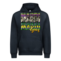 Navy cowhide mardi gras Urban Hoodie - CowGirlArtShop
